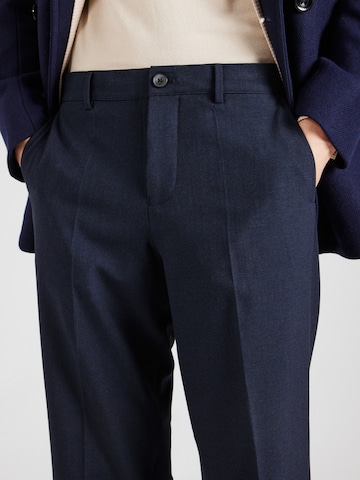 SELECTED HOMME Regular Trousers with creases 'SLHRobbert Flex' in Blue