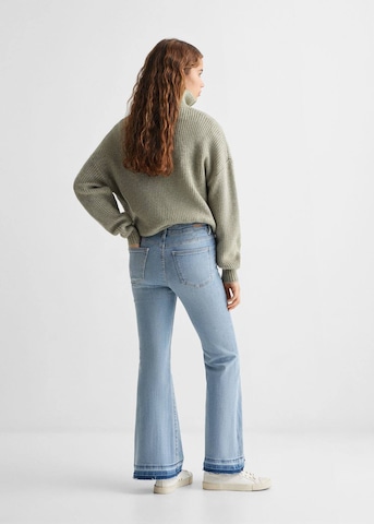 MANGO TEEN Flared Jeans 'Pocket' in Blau