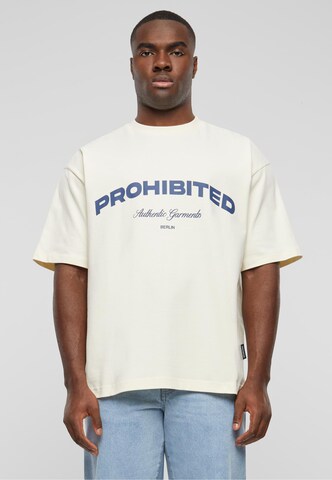 Prohibited Shirt 'Prohibited Authentic' in Beige: front