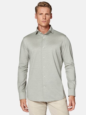 Boggi Milano Regular fit Πουκάμισο σε πράσινο: μπροστά