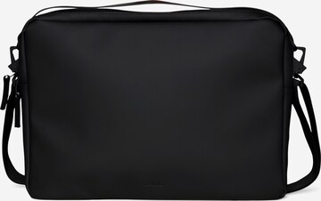 RAINS Laptoptaske i sort: forside