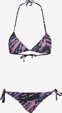 Urban Classics Triangel Bikini in Blau: predná strana