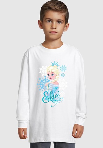 T-Shirt 'Frozen - Elsa Snowflakes' ABSOLUTE CULT en blanc : devant