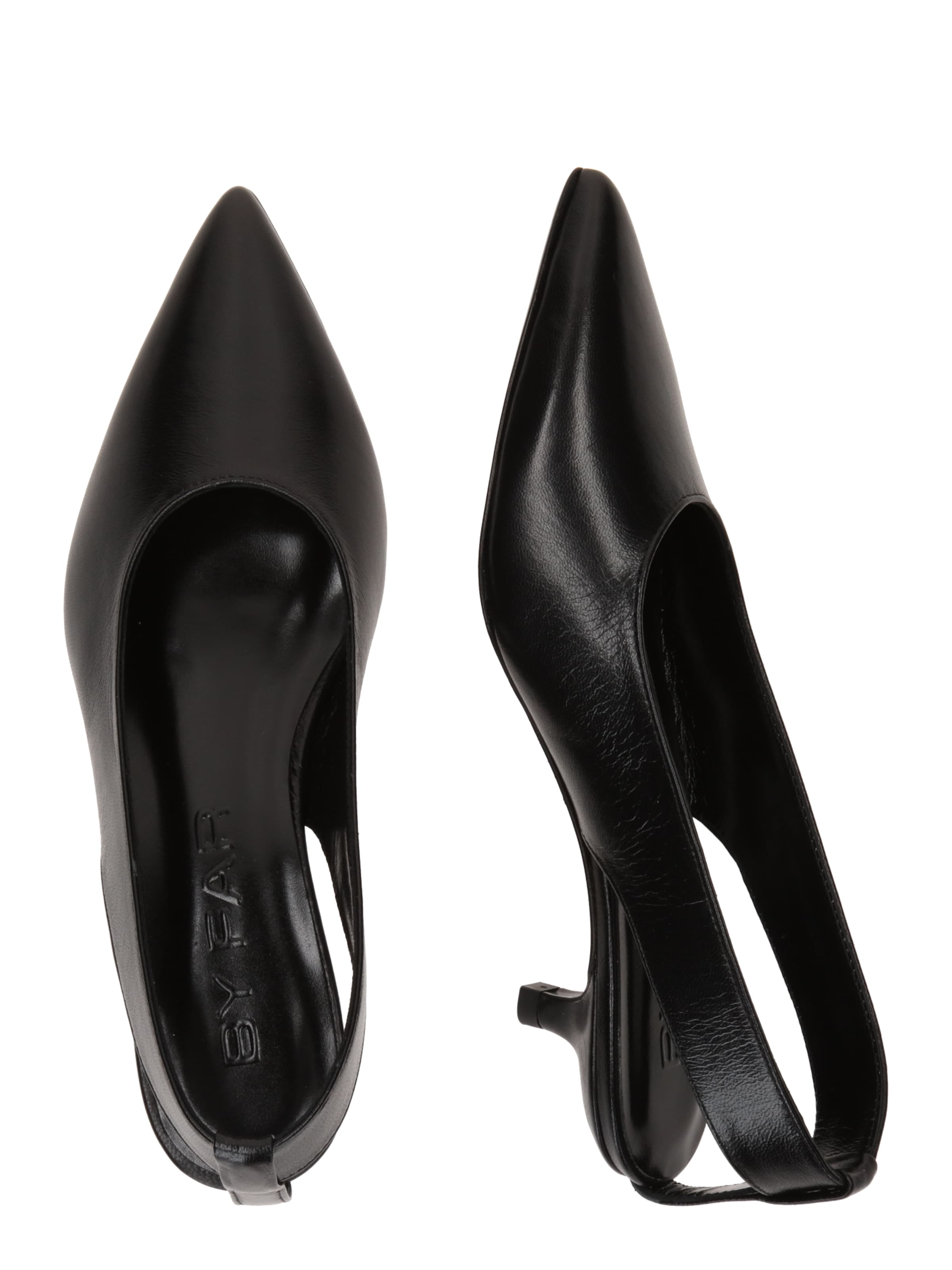 By Far Лодочки с открытой пяткой 'AINA' в Черный