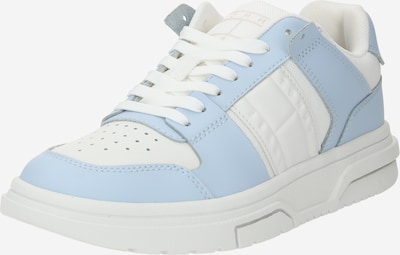 Tommy Jeans Baskets basses en bleu clair / blanc, Vue avec produit