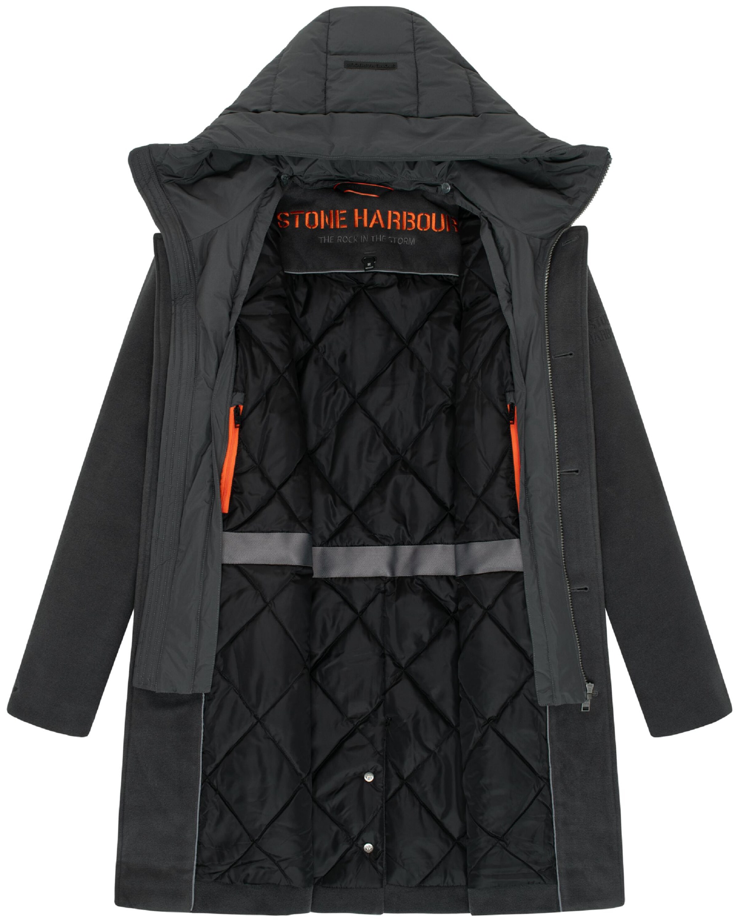 STONE HARBOUR Winterjas 'Thiagoo XX' in Grijs