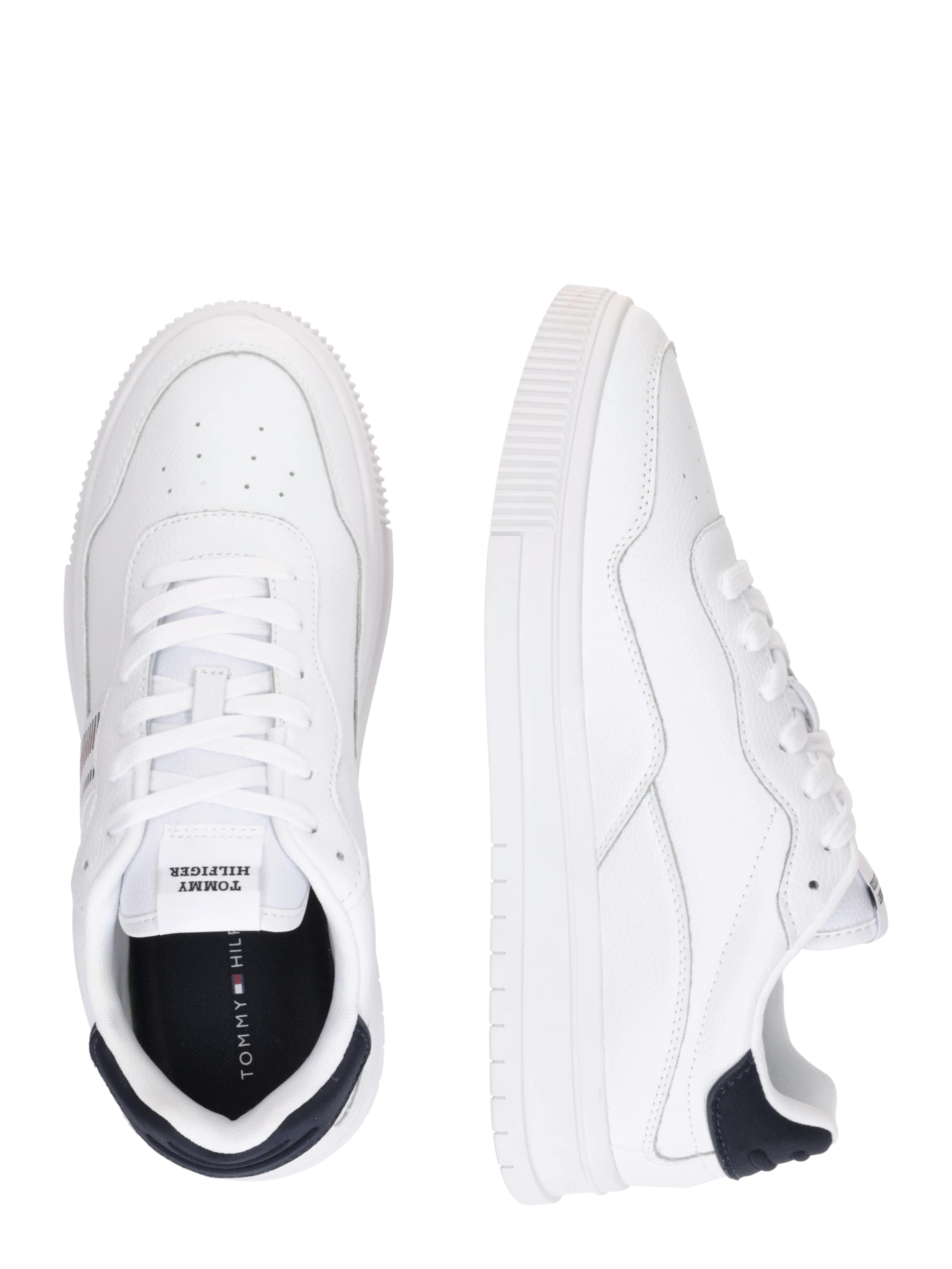 Sneaker low 'SUPERCUP' de la TOMMY HILFIGER pe alb: lateral