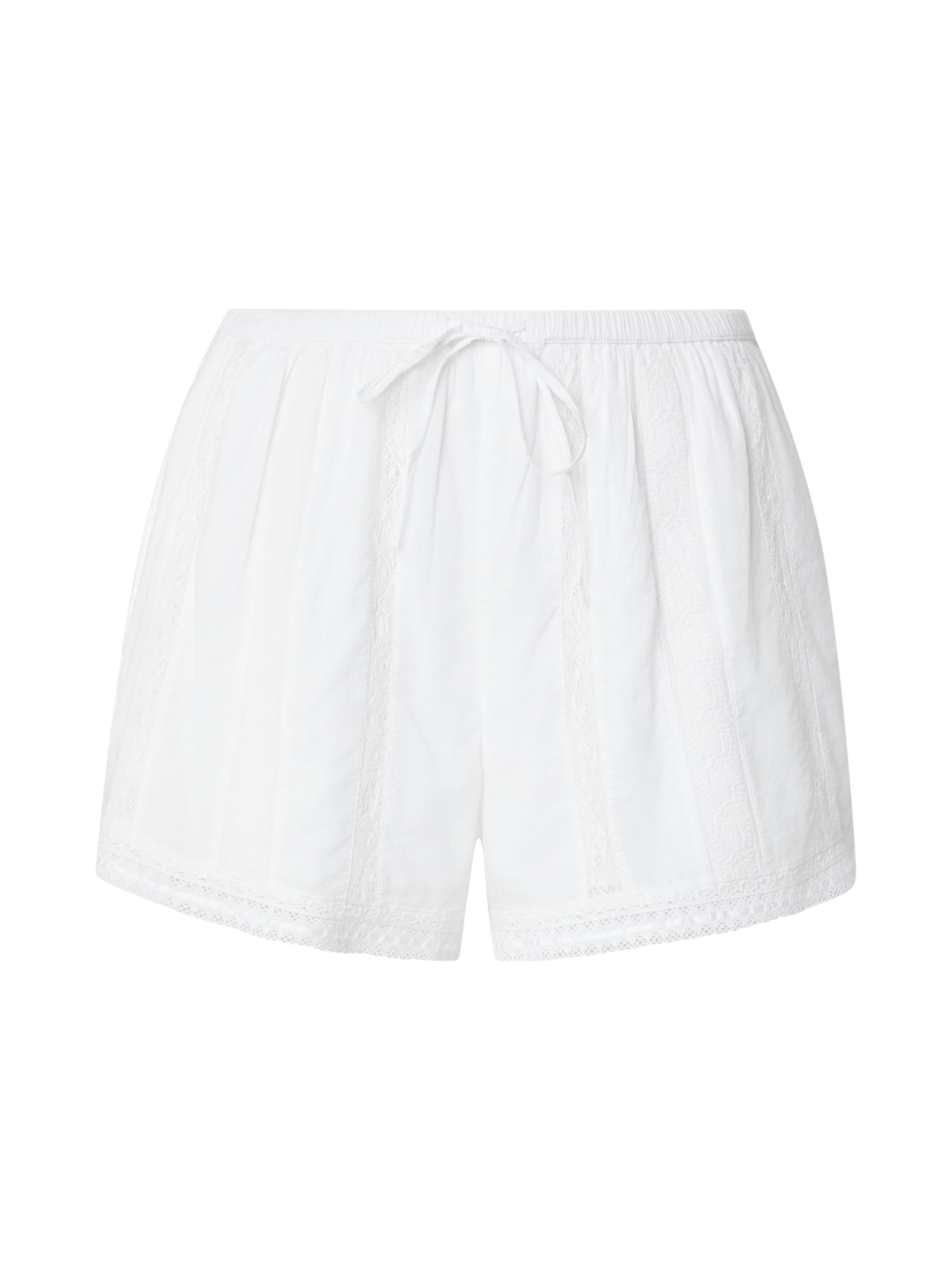 Abercrombie & Fitch regular Παντελόνι σε λευκό: μπροστά