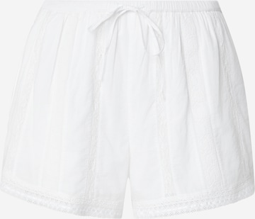Abercrombie & Fitchregular Hlače - bijela boja: prednji dio