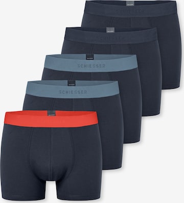 SCHIESSER - Calzoncillo boxer en azul: frente