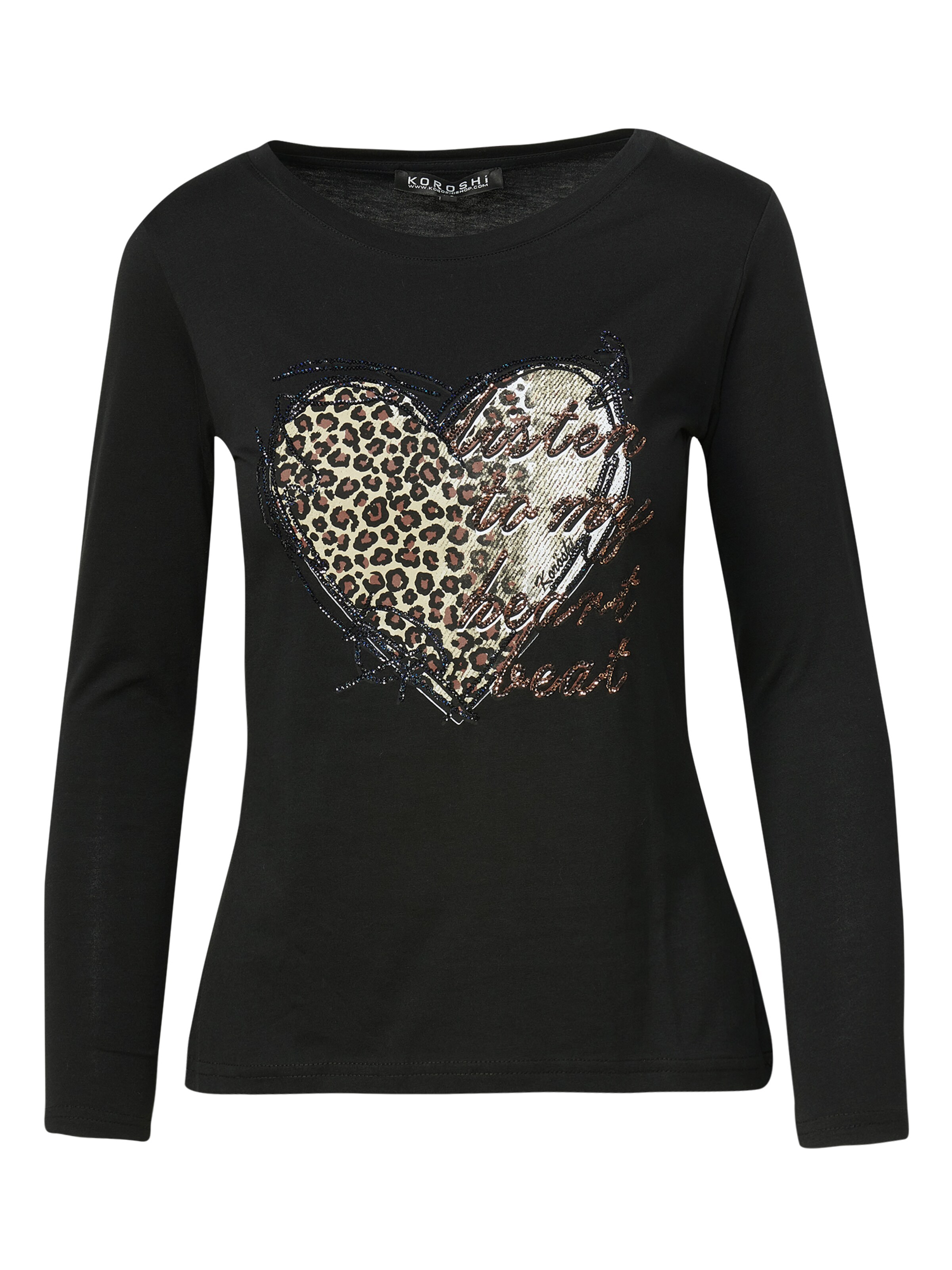 KOROSHI Póló - fekete: elől