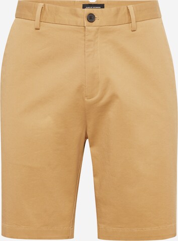 Pantalon chino Clean Cut Copenhagen en marron : devant