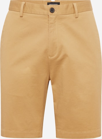 Clean Cut Copenhagen Normální Chino kalhoty – hnědá: přední strana