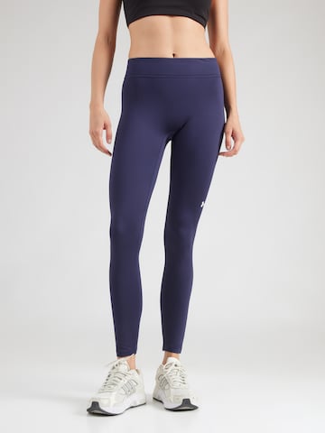 UNDER ARMOUR Скинни Спортивные штаны в Синий: спереди