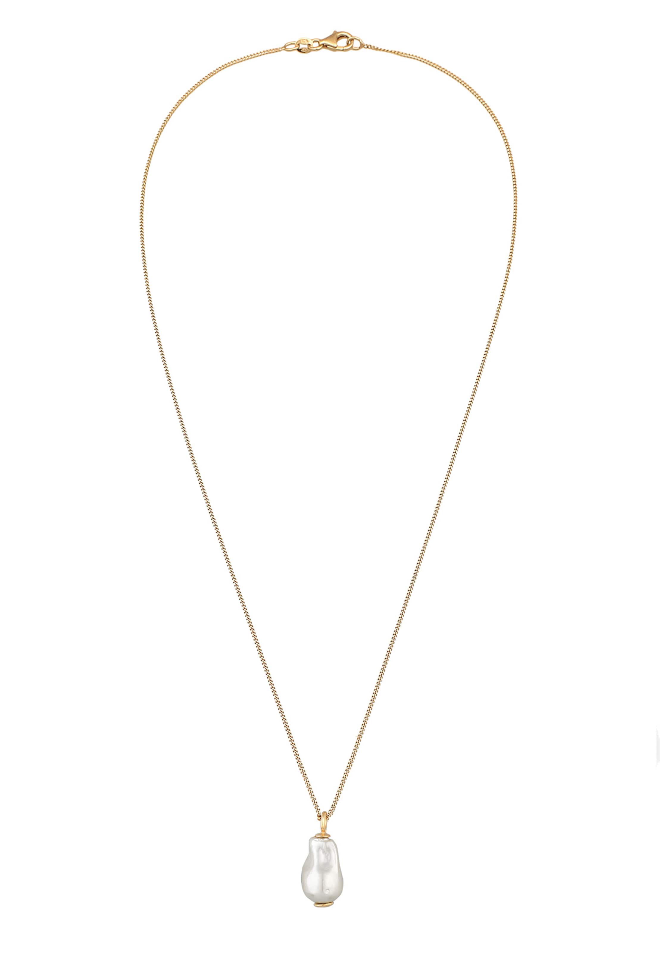 ELLI Kette in gold / perlweiß, Produktansicht