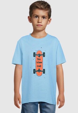 Merchcode Shirt 'I Roll' in Blue: front