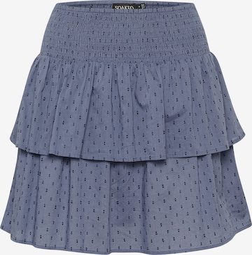 SOAKED IN LUXURY Rok in Blauw: voorkant