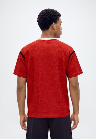 UNDER ARMOUR Functioneel shirt 'Terrace' in Rood