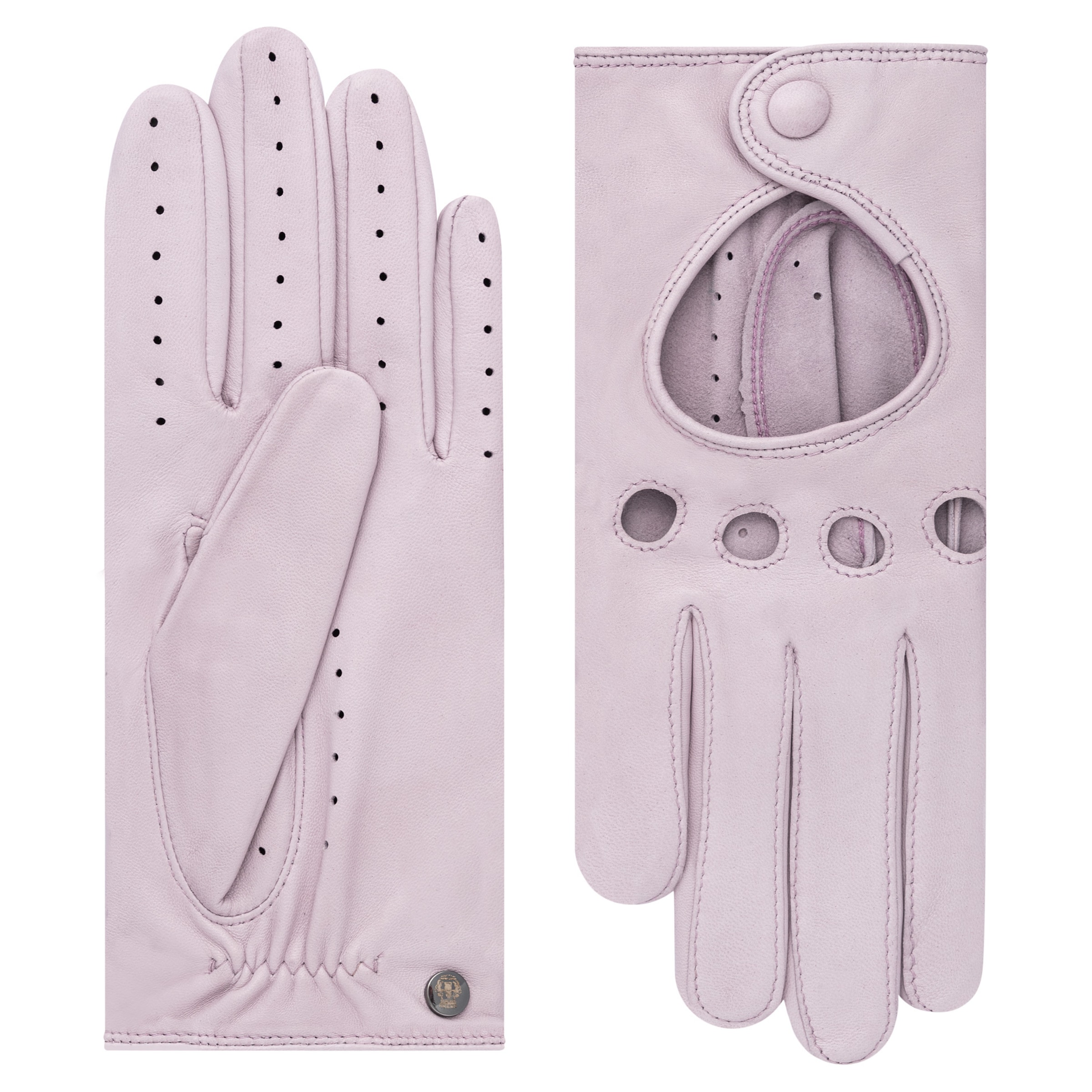 Roeckl Lederhandschuhe 'ROM AUTOFAHRER' in Lila: Vorderseite