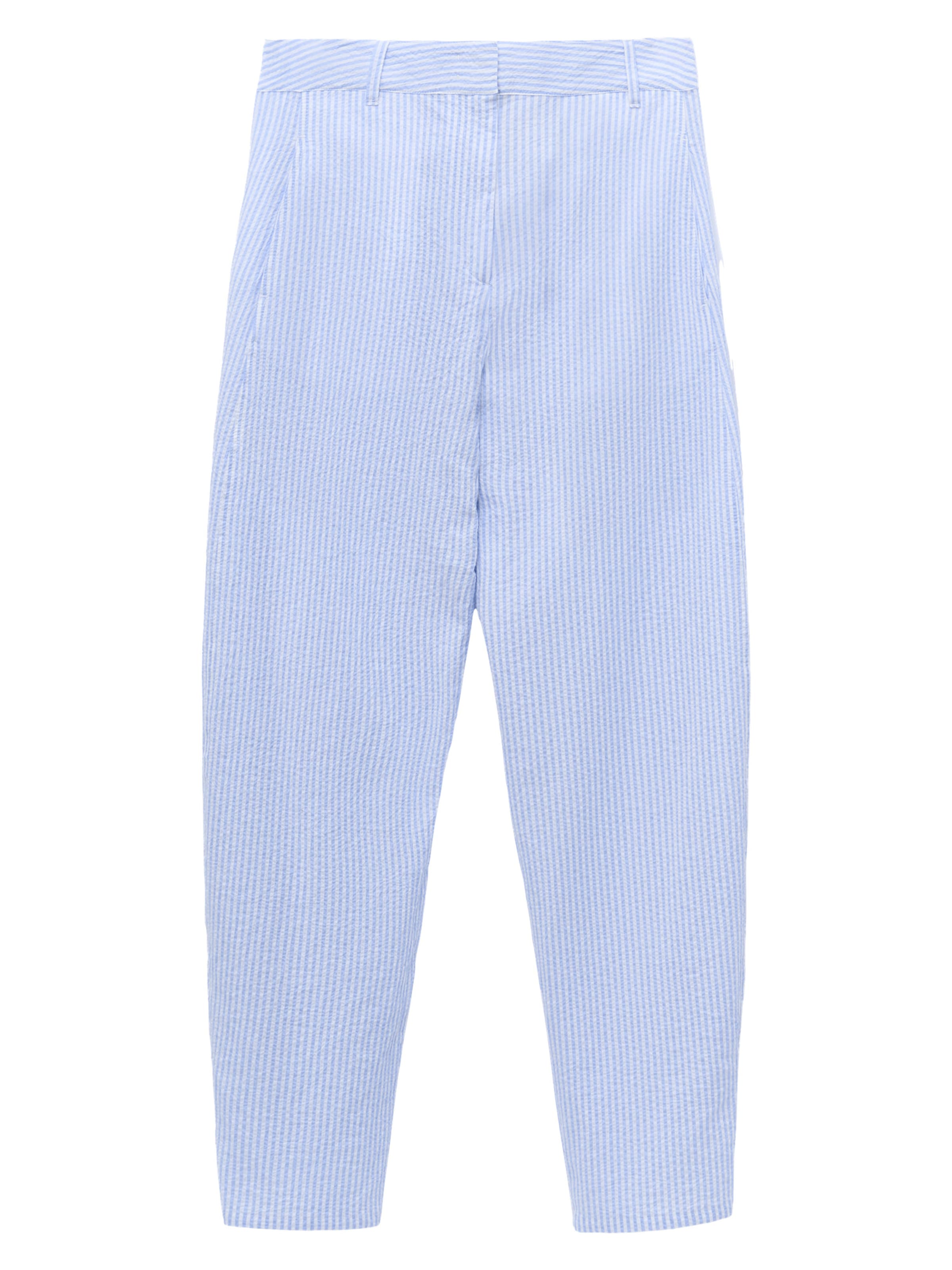 Barrel Pantalon Adolfo Dominguez en bleu : devant