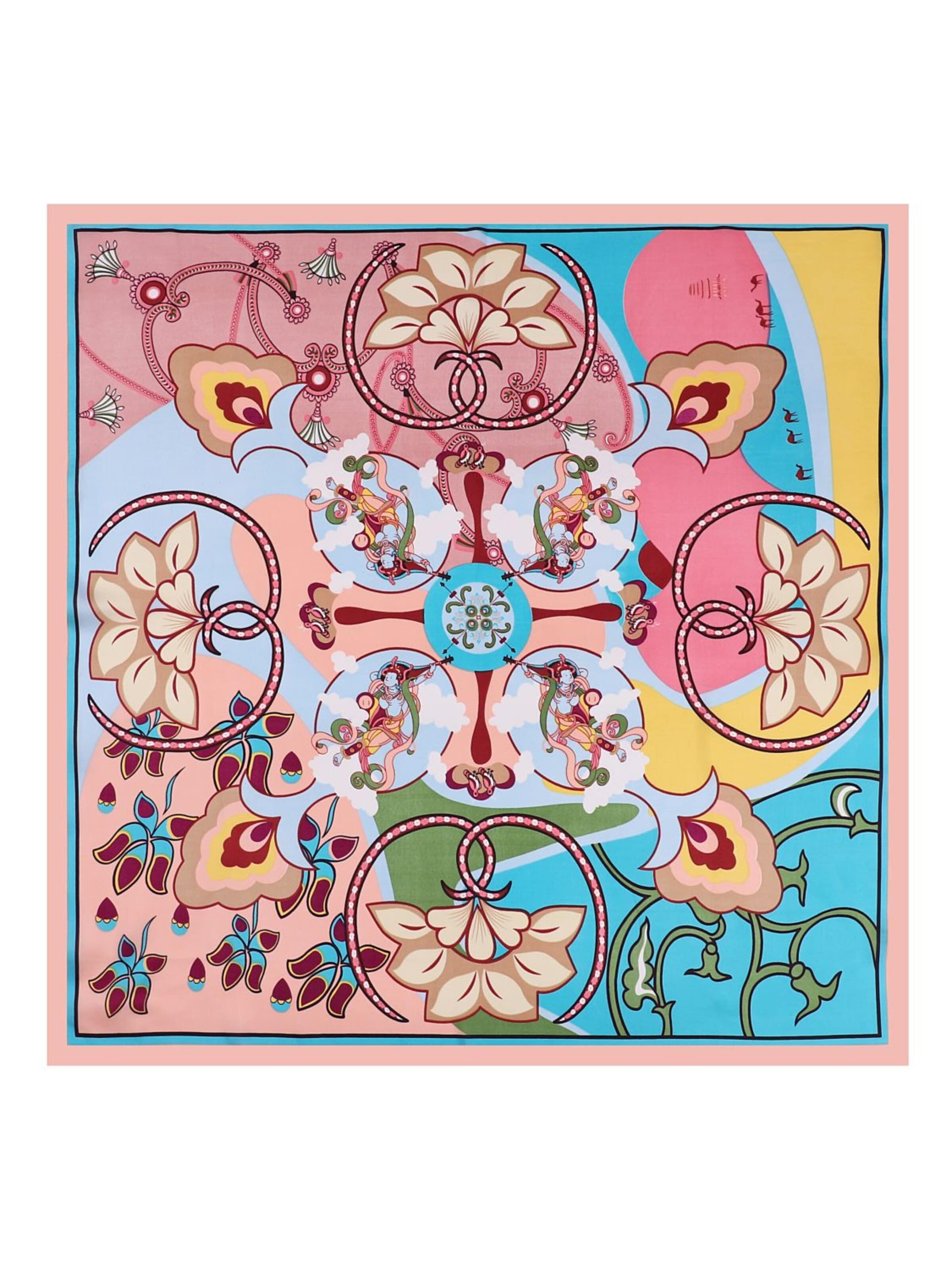 Foulard 'RAINBOW' di 19V69 ITALIA in rosa: frontale
