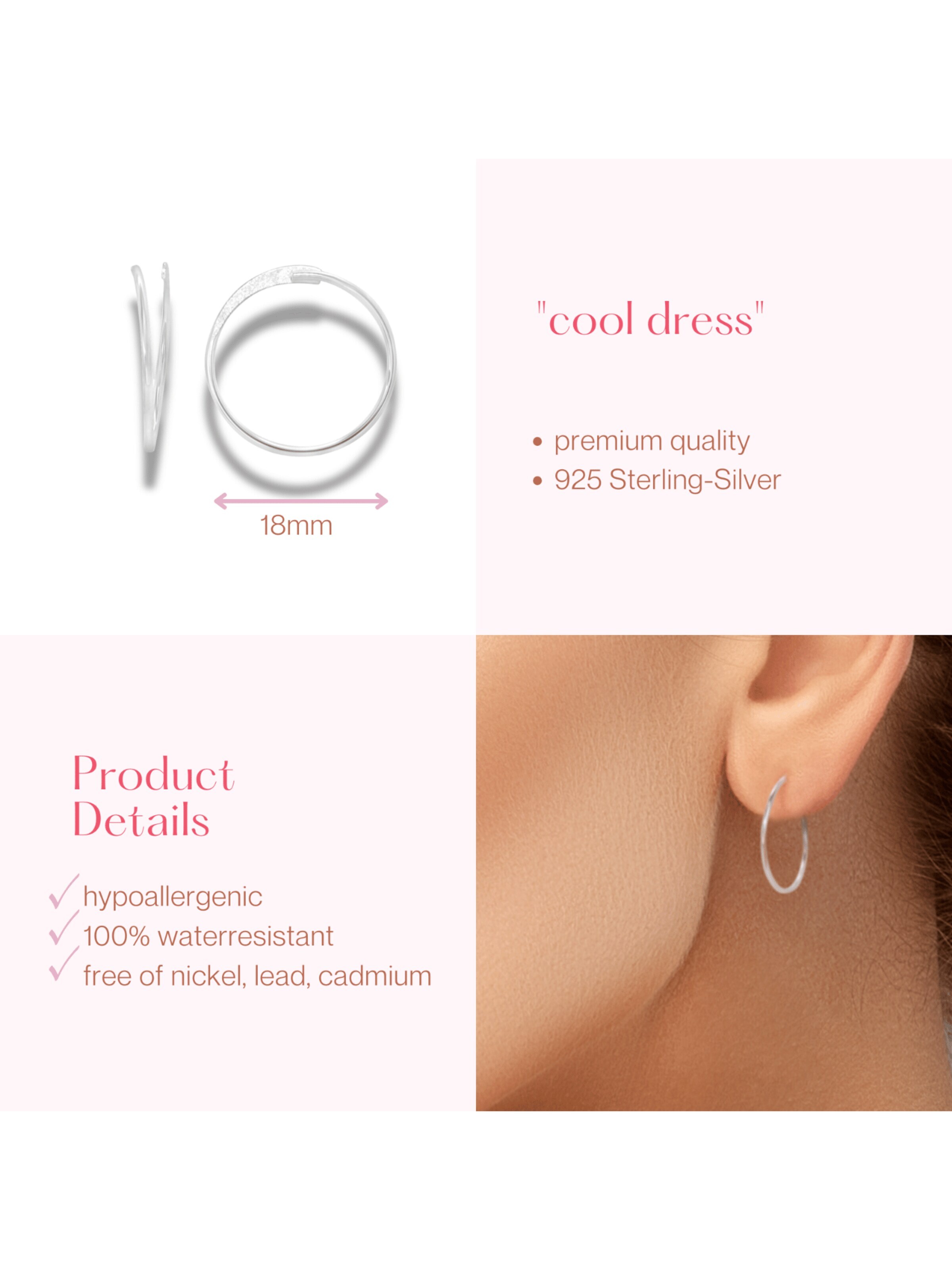 ARS-ARGENTI Earrings 'COOL DRESS' in Silver