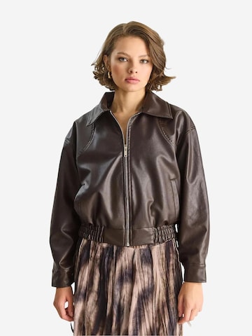 Giacca di mezza stagione di Bianco Lucci in marrone: frontale