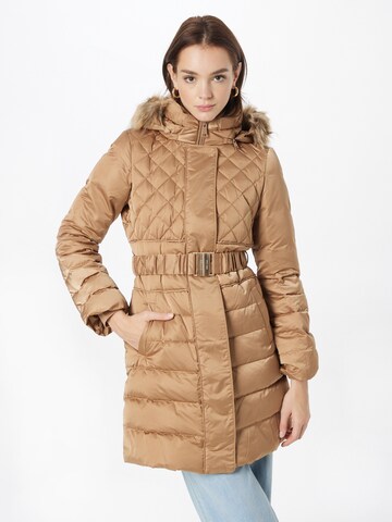 GUESS Winter coat in Beige: front