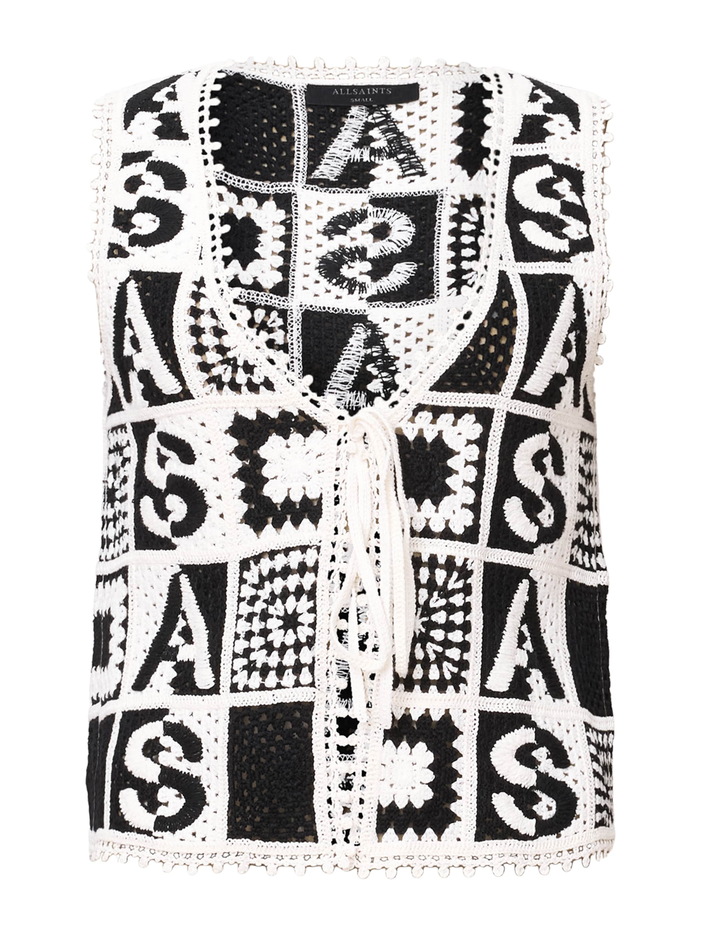 Gilet in maglia 'FLORENCE' di AllSaints in nero: frontale