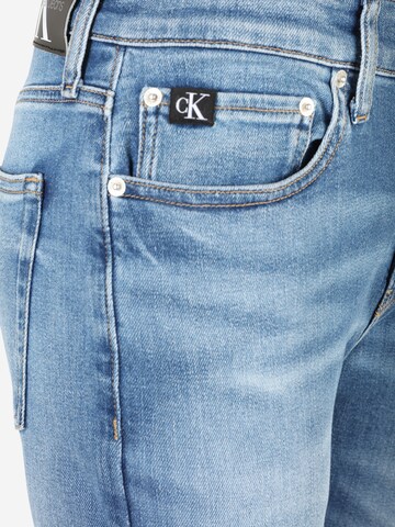 Calvin Klein Jeans Úzky strih Džínsy - Modrá