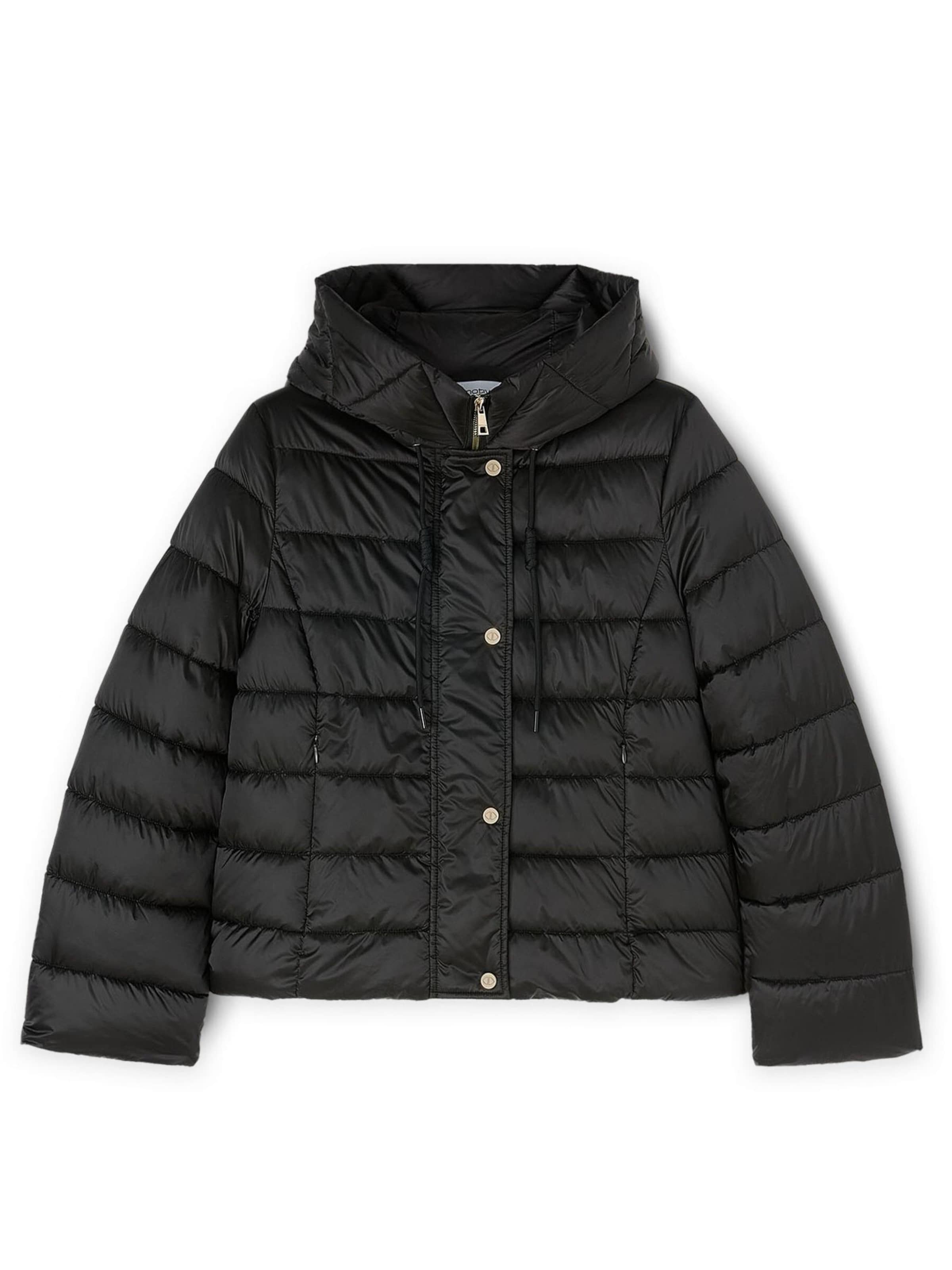 MOTIVI Winterjas in Zwart: voorkant