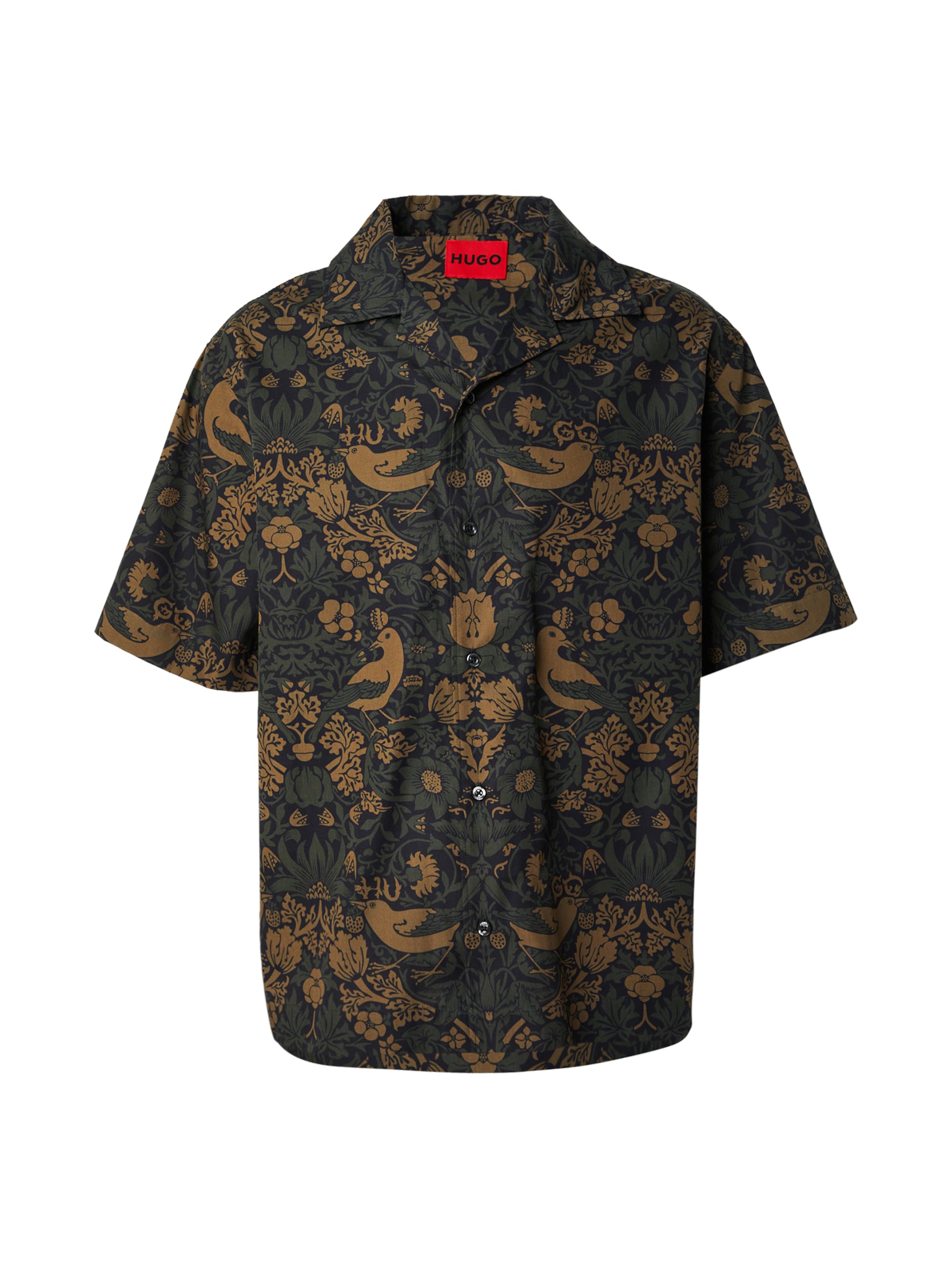 HUGO Comfort Fit Πουκάμισο 'Espino' σε πράσινο: μπροστά