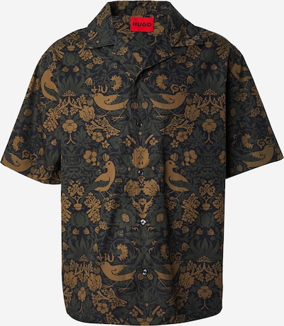 HUGO Košulja 'Espino' u mornarsko plava / senf / sivkasto zelena, Pregled proizvoda