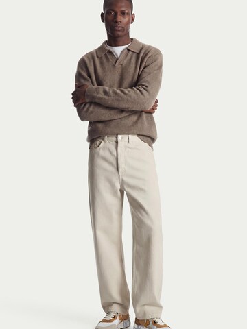 Voile blanche Sneakers laag 'CLUB01.' in Beige: voorkant