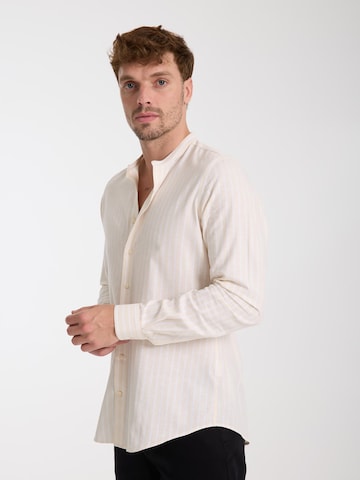 7Camicie Slim Fit Businesshemd 'Caravaggio'‌‌‌ in Beige