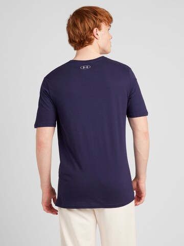 T-Shirt fonctionnel 'Foundation' UNDER ARMOUR en bleu