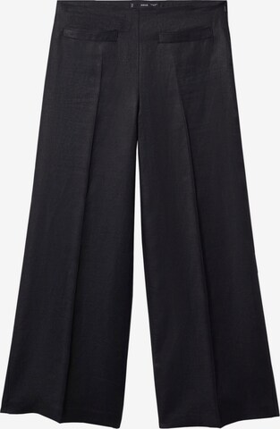 MANGO Zvonové kalhoty Kalhoty s puky 'Smart' – černá: přední strana