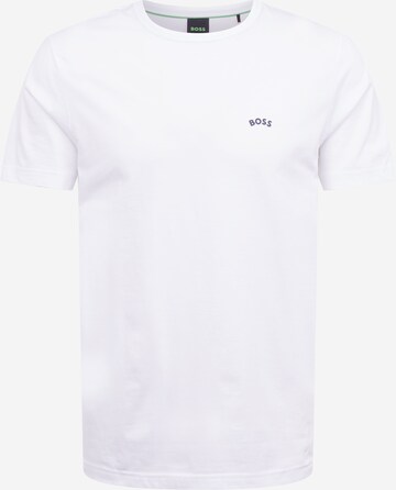 T-Shirt BOSS en blanc : devant