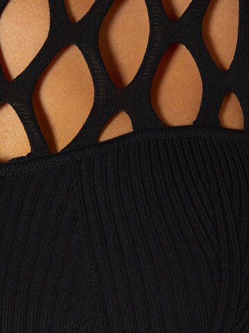 Bershka Knitted top in Black