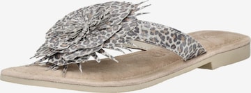 LAZAMANI Zehentrenner in Beige: Vorderseite