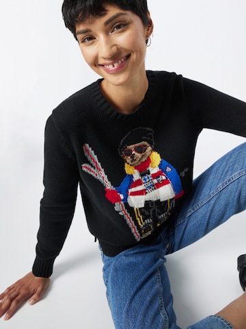 Polo Ralph Lauren Пуловер 'SKI BEAR' в черно