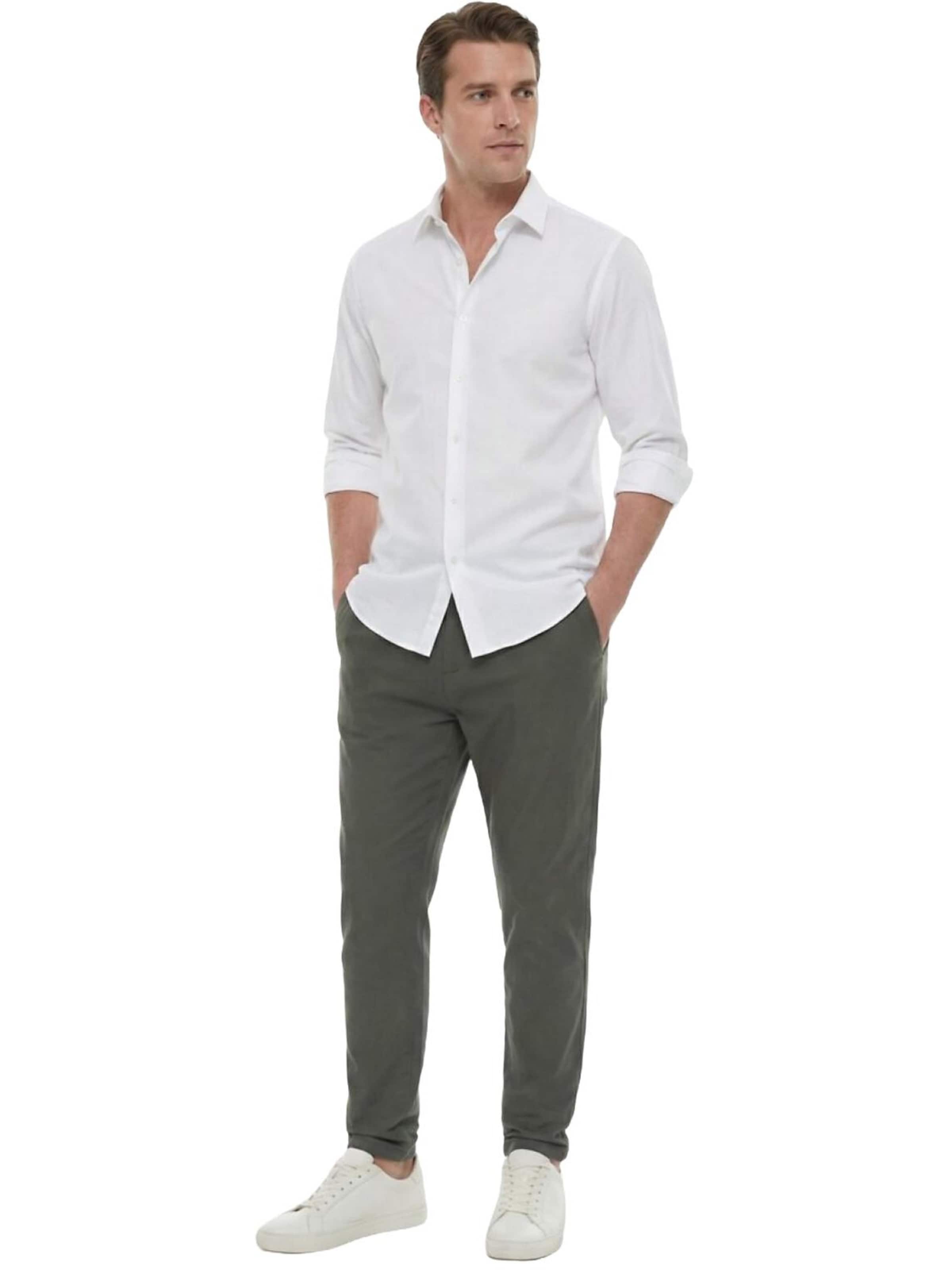 LTB Jeans - Vaquero 'LTB Jeans Herrenhose in Leinenoptik' en verde
