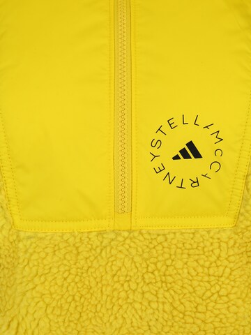 ADIDAS BY STELLA MCCARTNEY Athletic fleece jacket 'Fleece Jacquard Winter' in Yellow