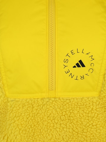 Giacca di pile funzionale 'Fleece Jacquard Winter' di ADIDAS BY STELLA MCCARTNEY in giallo