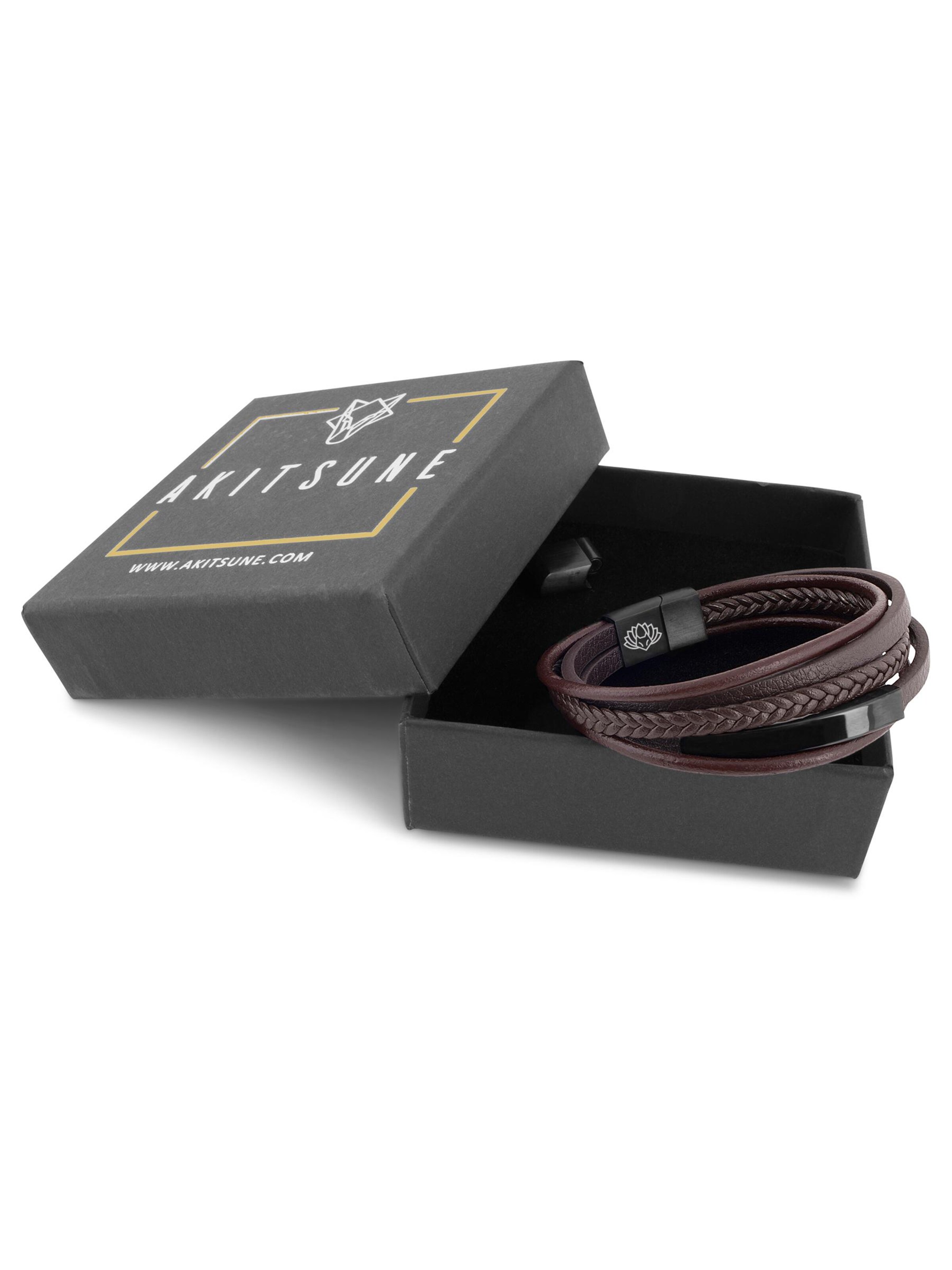 Akitsune Bracelet 'Punisher' in Brown