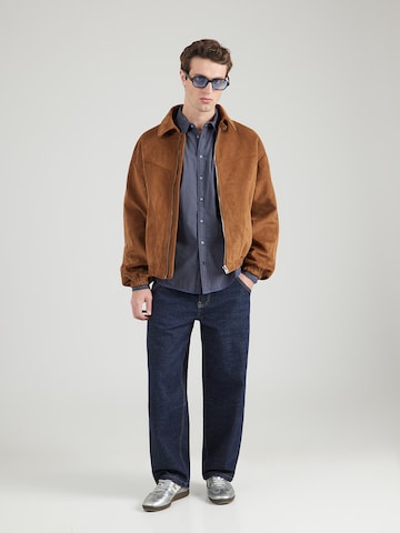 CAMP DAVID Slim fit Button Up Shirt in Blue