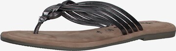 TAMARIS T-Bar Sandals in Grey: front