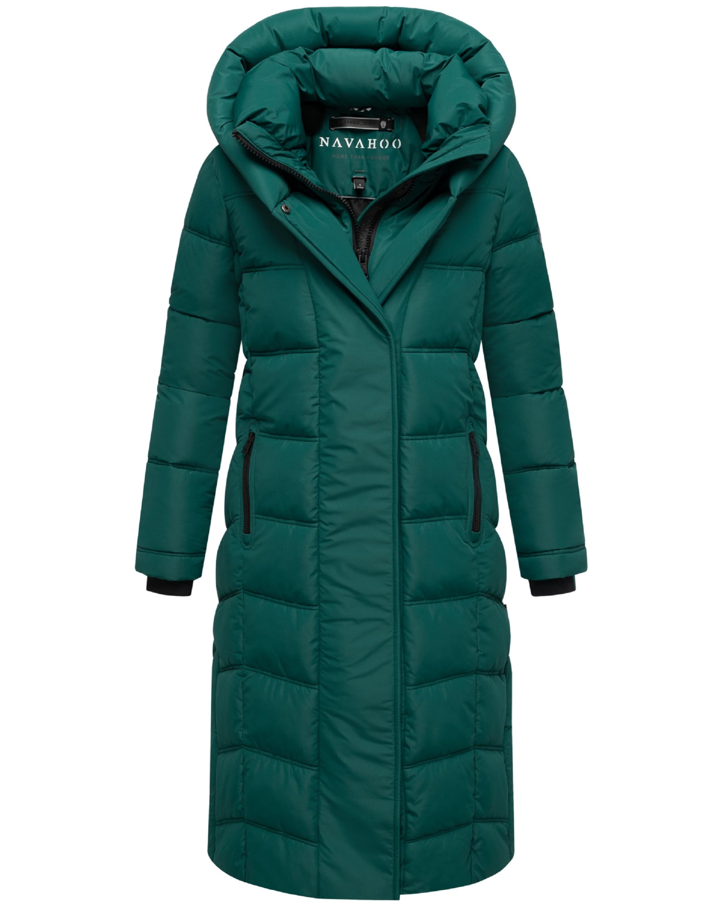 NAVAHOO Winter coat 'Engelsfeder XIV' in Green
