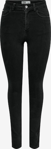 JDY Skinny Jeans 'MOON X-HIGH BLK' in Zwart: voorkant