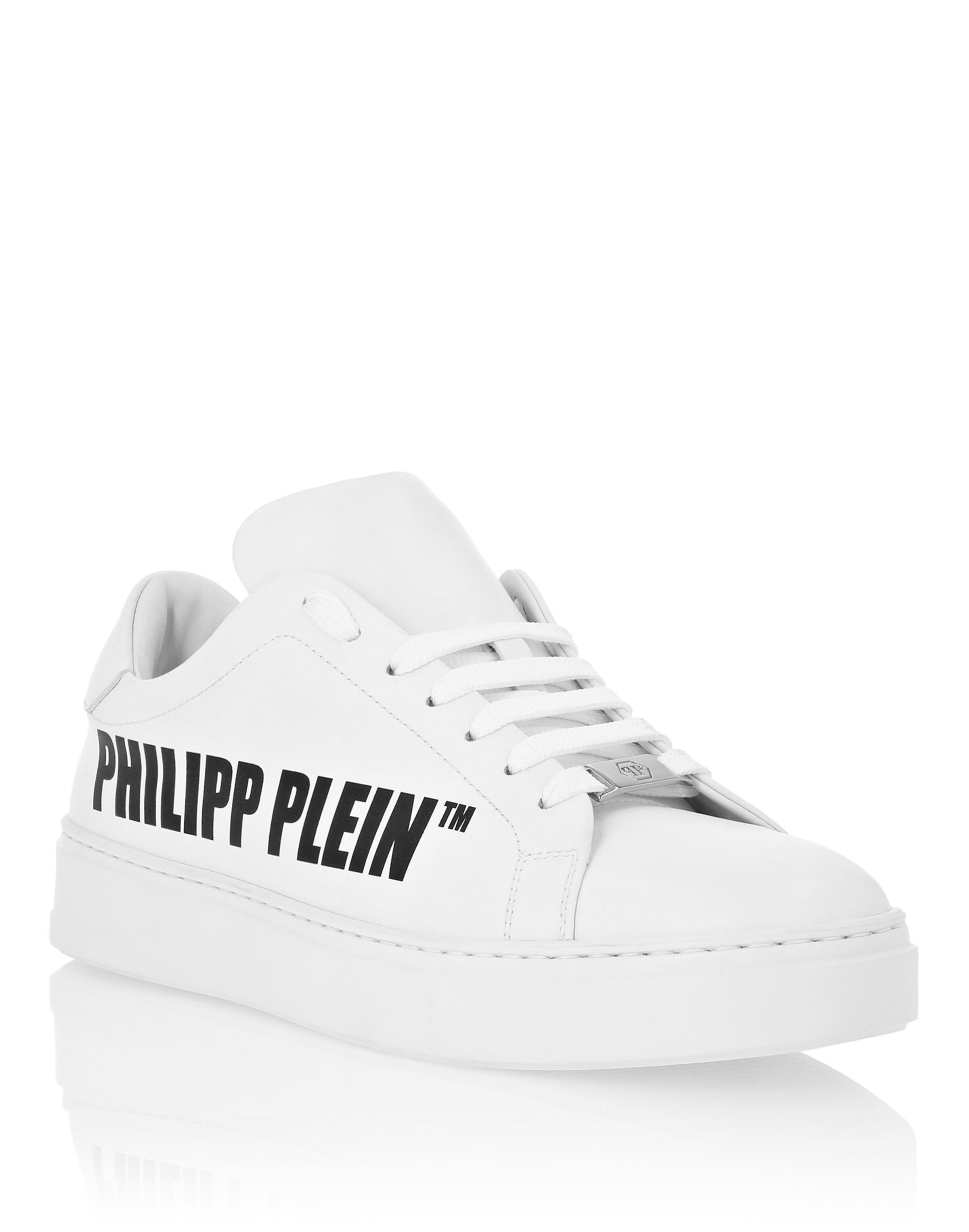 Sneaker bassa di Philipp Plein in bianco: frontale